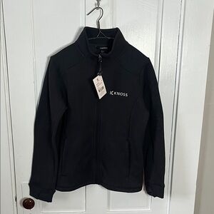 Knoss women’s zip up outerwear black